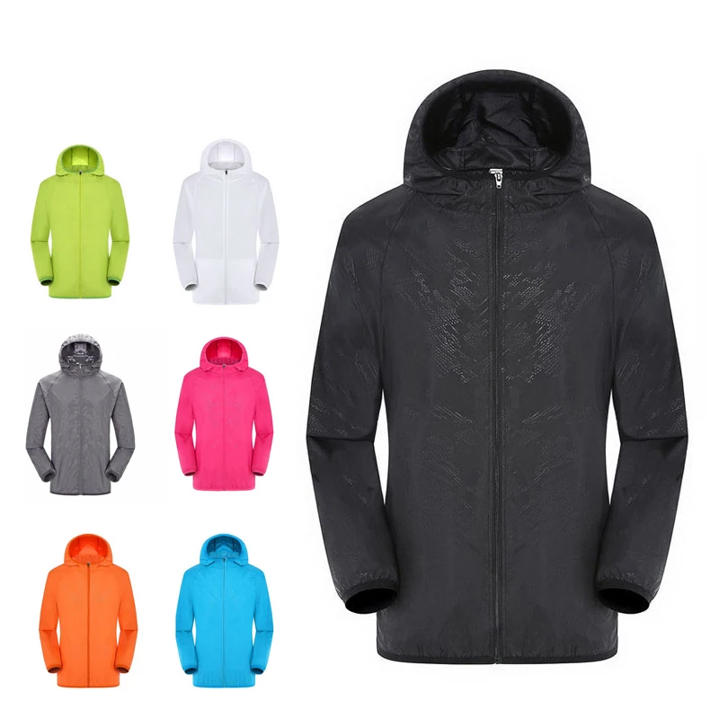Men Women Quick Dry Anti-UV Ultra-Light Cycling Jackets Outdoor SportsSkin Coat Windbreaker Top Camping Hiking Jacket