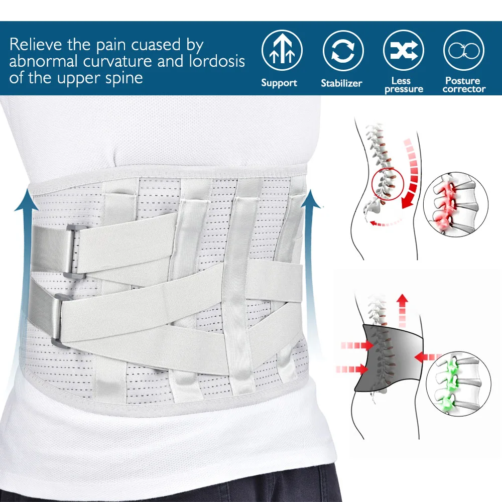 

Lumbar Support Belt Disc Herniation Orthopedic Strain Pain Relief Corset for Back Posture Spine Decompression Brace Dropshipping