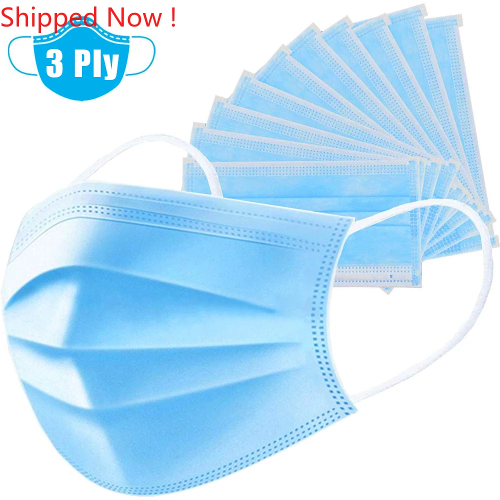 

IN STOCK Profession anti virus Mask Pre sale 50Pcs One time MASK PM2.5 Disposable Elastic Mouth Soft Breathable Face Mask N95