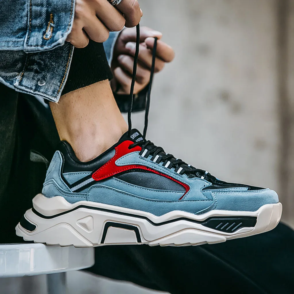

2019 Harajuku Autumn Vintage Sneakers Men Breathable Mesh Casual Shoes Men Comfortable Fashion Tenis Masculino Adulto Sneakers