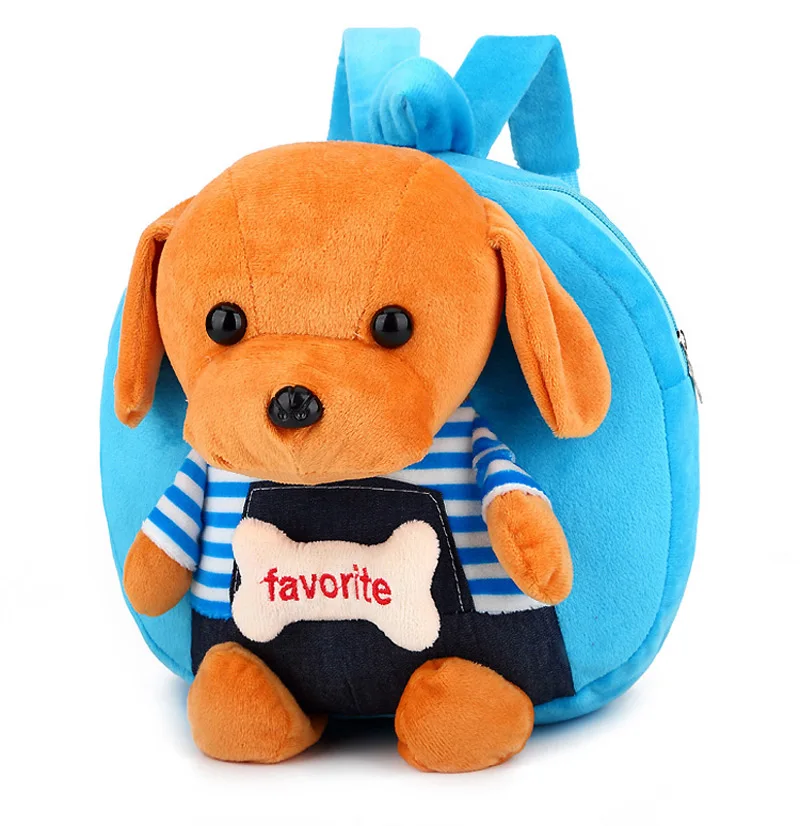 Мягкие Плюшевые Детские рюкзаки сумки для детского сада, школы Милая игрушечная собака сумки для детей модели животных школьные сумки для мальчиков и девочек
