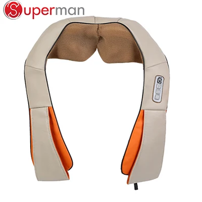 Beige 2 YICHANG массажер для шеи четыре цвета из искусственной кожи электрические шиацу массажеры для спины Электрический массаж плеч - Цвет: Beige 2