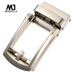 MEDYLA simple mens belt buckle hard metal quick release automatic buckle inner diameter 3.3cm designer fashion belt buckle men