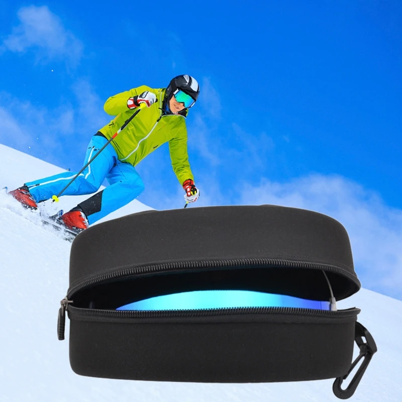 Snowboard Snow Waterproof Ski Goggles Glasses Protection Carrying Hard Cases Box 