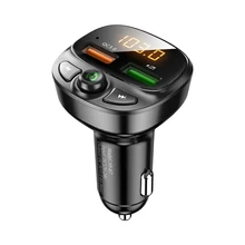 Зарядное устройство QC 3,0 с двумя USB-портами и поддержкой Bluetooth 5,0 Зарядное устройство QC 3,0 с двумя USB-портами и поддержкой Bluetooth 5,0