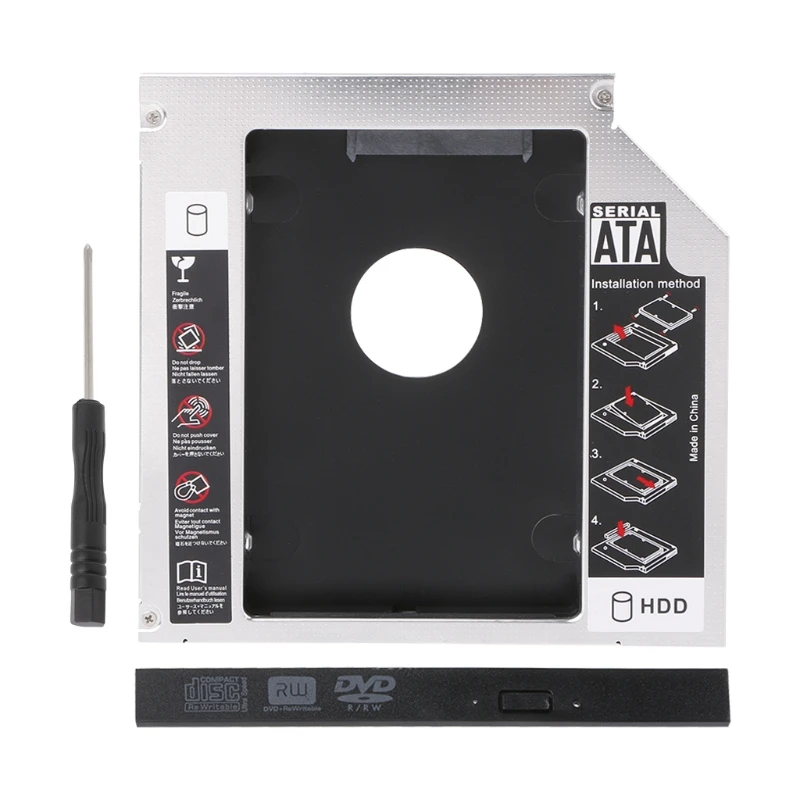 12 7 мм 2nd HDD Caddy IDE/SATA 2 5 &quotSSD чехол для ноутбука DVD/CD ROM оптического устройства|Боксы