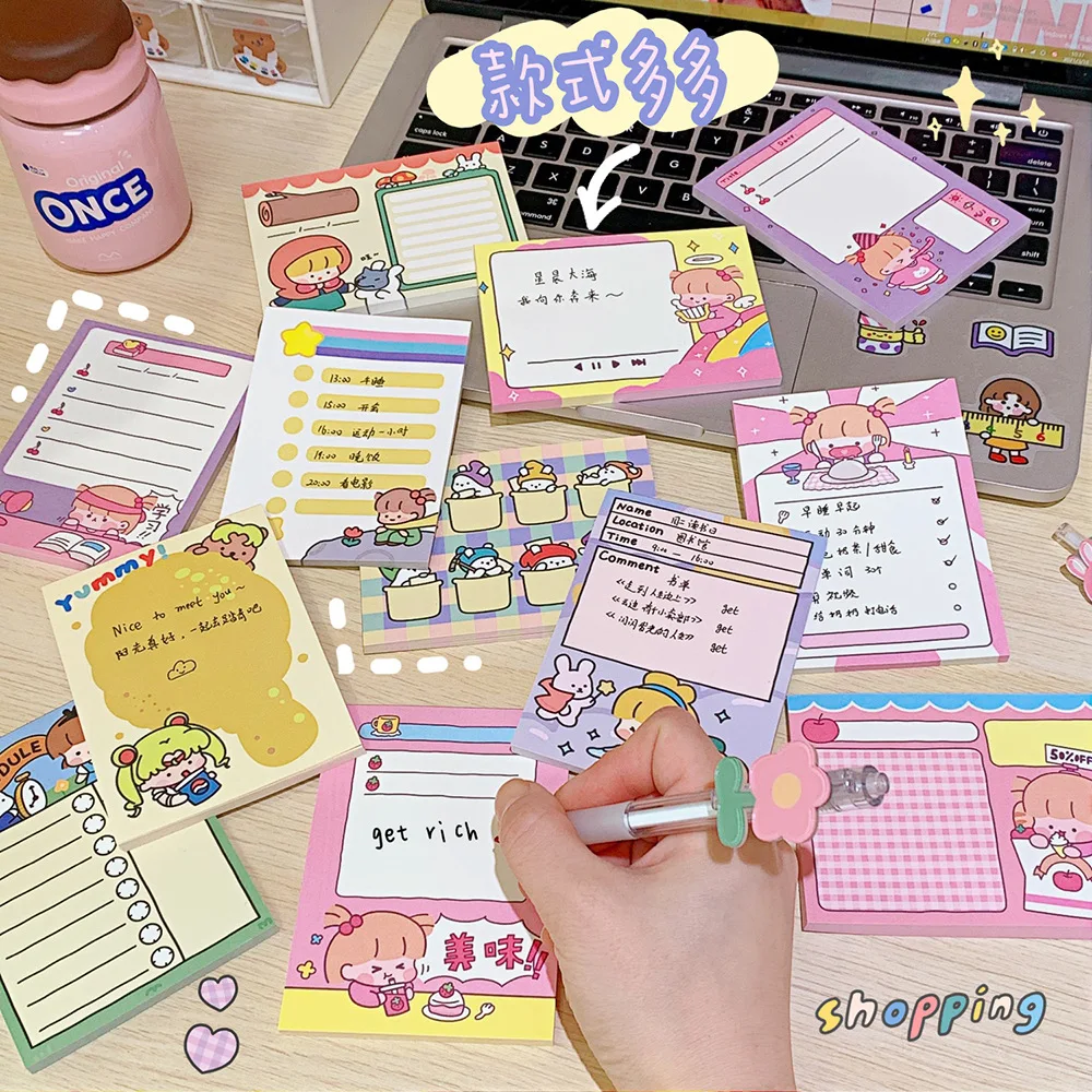Sticky Note Simple Plan This Student Daily Notebook Time Management Learning Clocking Schedule Week Planner Memo Pads Office Tag