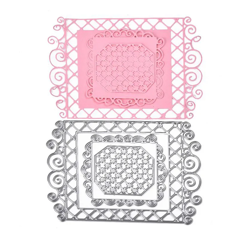 

Eastshape Nested Stitched Frame Square Metal Cutting Dies DIY Etched Dies Craft Paper Card Making Scrapbooking Embossing 2019new