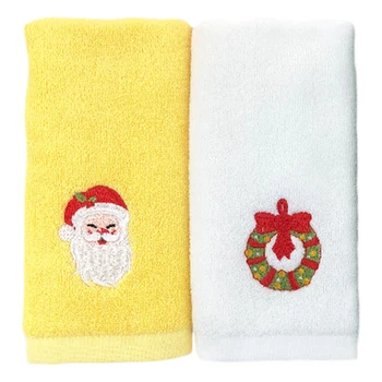 

2pcs Christmas Face Washing Cloth Towel Cloth Christmas Towel Christmas Face Towel for Washing Towel Cloth Home Bathroom A50