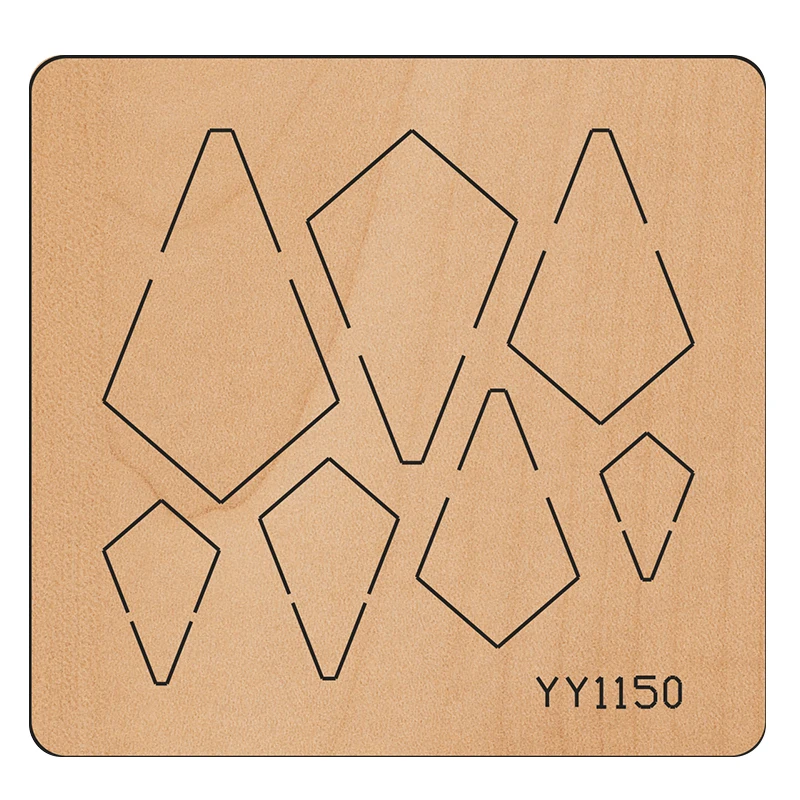 

Wooden die-cutting die knife die all kinds of geometric earrings knife die compatible with most manual die cutting machinesY1150
