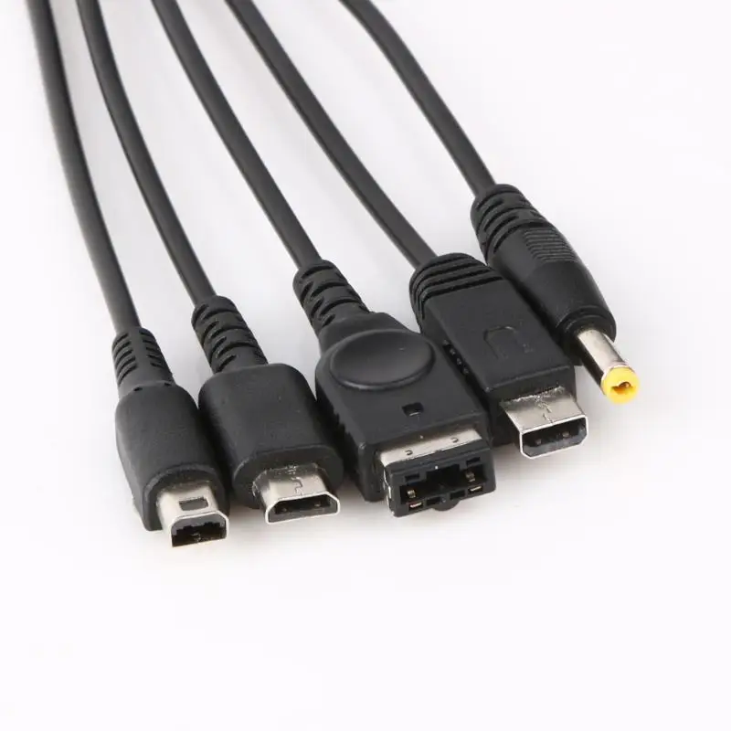 5 в 1 USB зарядное устройство зарядный кабель шнуры для nintendo NDSL/NDS NDSi XL 3DS