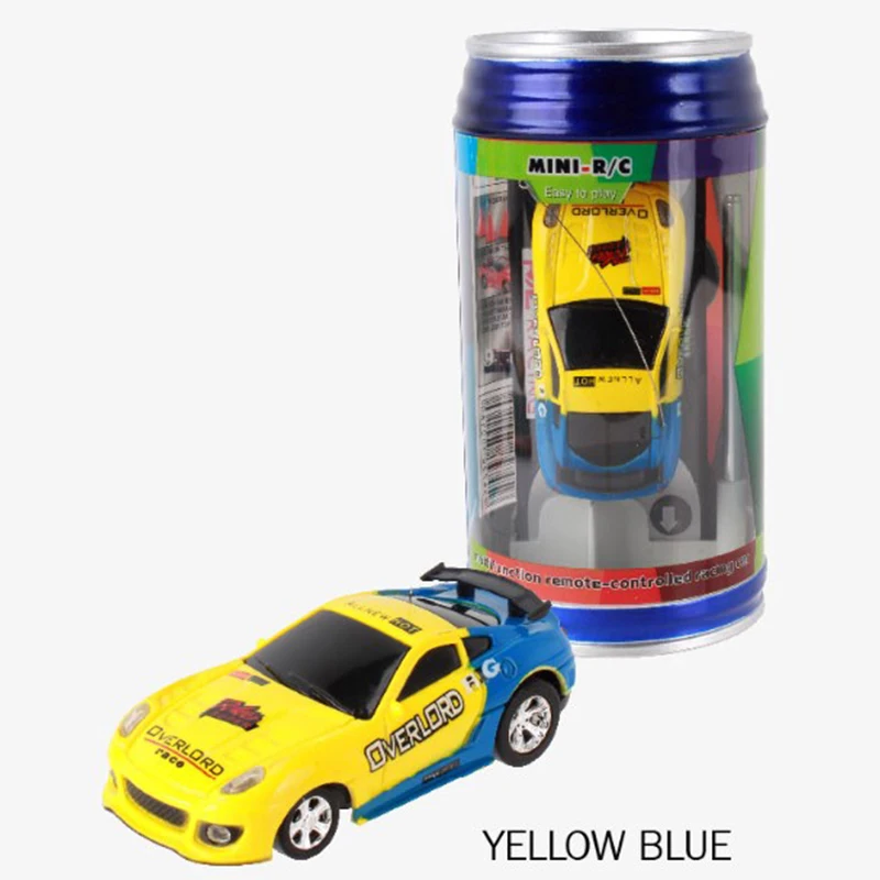 8 Colors Hot Sales Coke Can Mini RC Car Radio Remote Control Micro Racing Car 4 Frequencies Toy For Kids Gifts RC Models 7