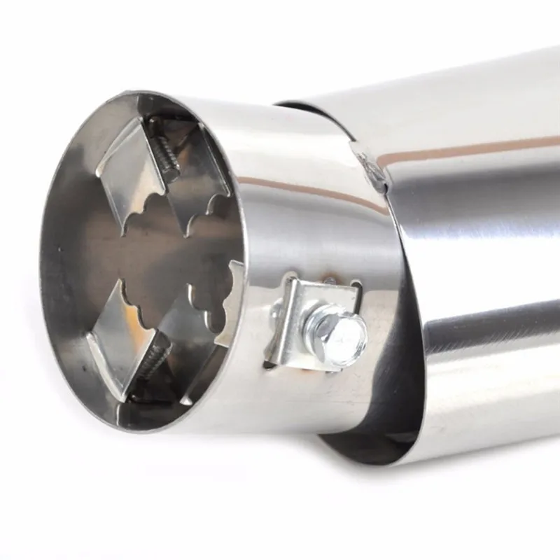 Stainless Steel Pipe Chrome Trim Modified Car Rear Tail Throat Liner Accessories Universal Car Auto Exhaust Muffler Tip exhaust muffler tip