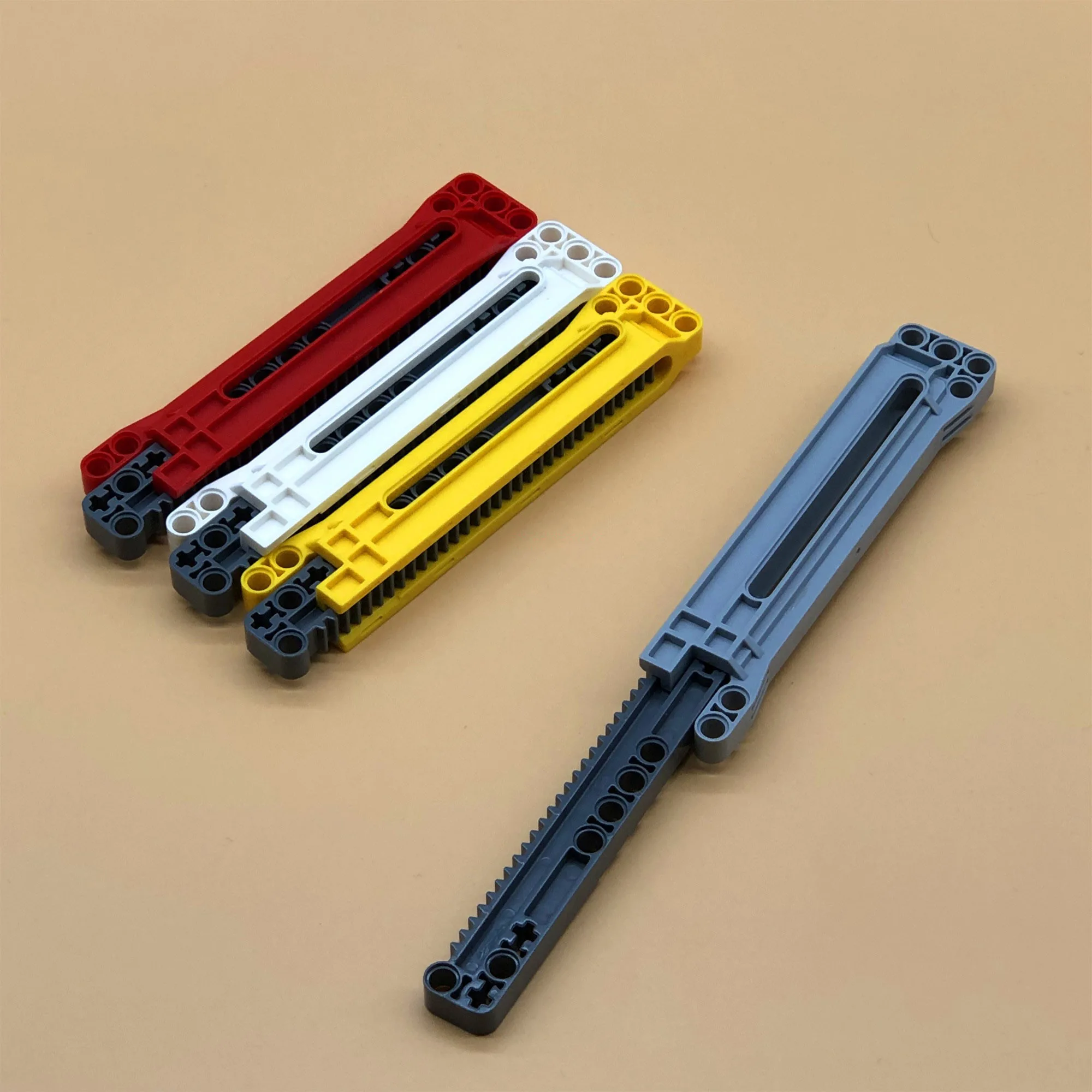 

1 Set Compatible with LEGOs Technic Parts Gear Rack 1x14x2 with Axle and Pin Holes Housing Combination Bricks Blocks DIY Toys