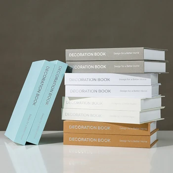 

Simple Nordic Modern Fake Book Decoration Hotel Study Home Light Luxury Soft Decorations Hot Silver Simulation Book