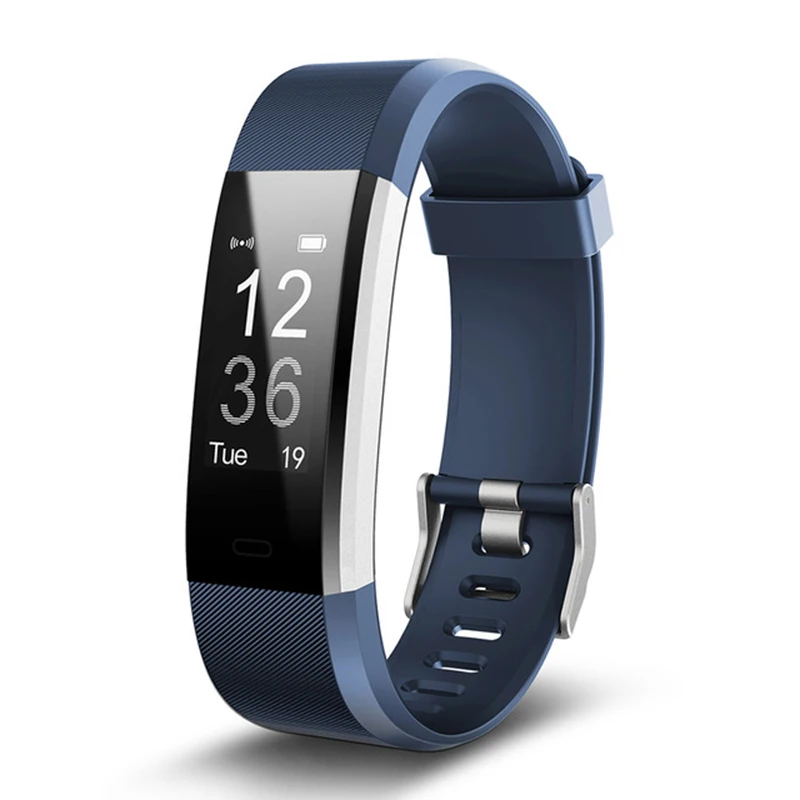 2 ID115PLUS Смарт Polsbandjes Фитнес браслет Hartslag трекер Smartband Водонепроницаемый Фитнес браслет FitBits - Цвет: 2