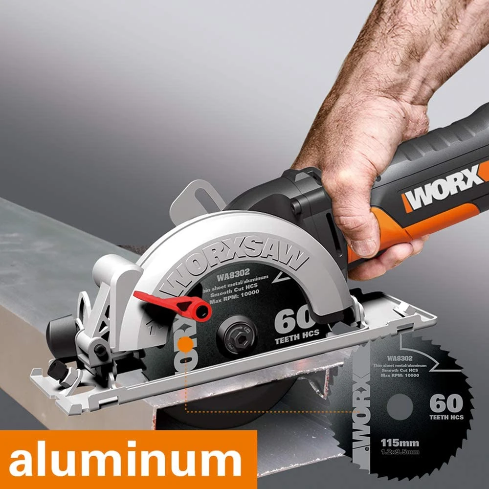 Worx WX439 Дисковая пила компактная 500W 120 мм кейс для дома DIY электроинструменты