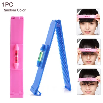 

DIY Women Bangs Fringe Cut Tool Hair Trimmer Household Clipper Comb Guide For Hair Bang Level Ruler Hair Accessories