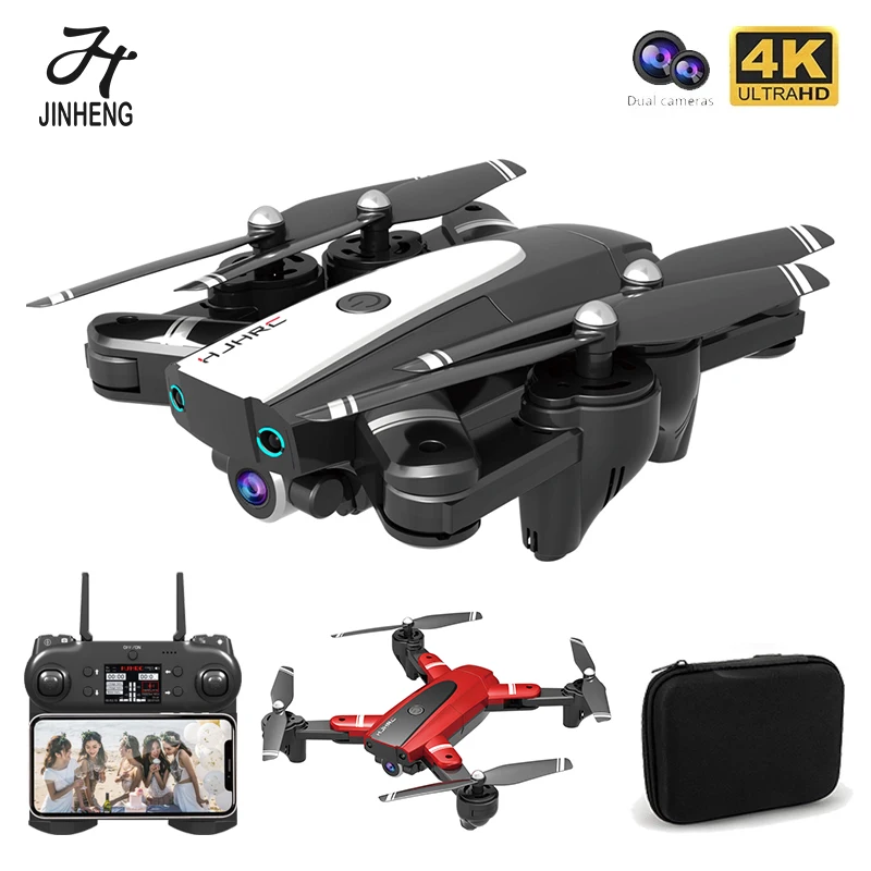 Дрон JINHENG 2 камеры 4k складной широкоугольный FPV Wi-Fi | Игрушки и хобби
