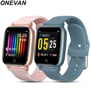

2020 T1 Body Temperature Measurement Smart Watch Men Women Heart Rate Monitor Ip67 Waterproof Smartwatch For Android IOS Phone