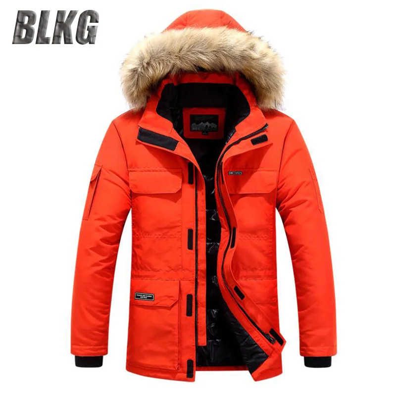 

Wholesale Winter Parkas Men Thicken Coat Fur Hooded Keep Warm Jacket Overcoat Men Windbreaker Big Pockets Parkas Coat 5XL 6XL