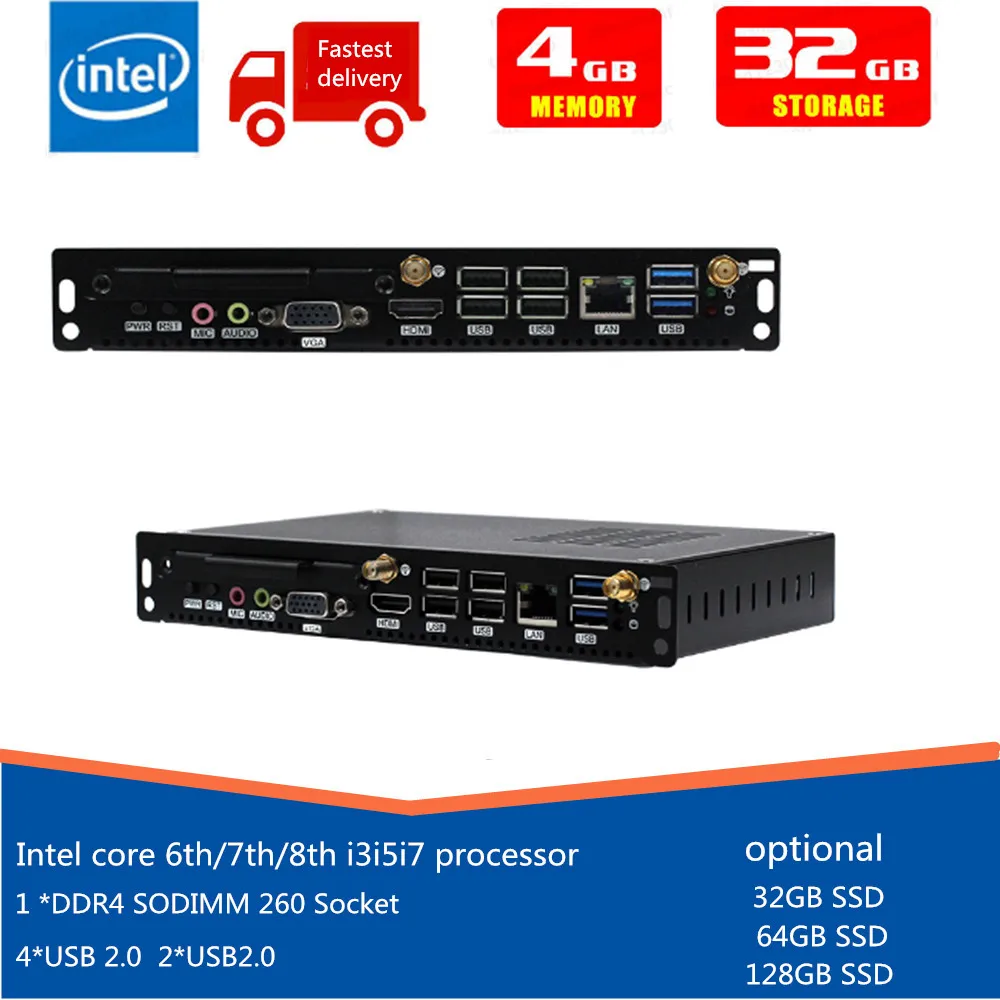 Mini OPS Intel core 6/7/8 Kaby lake-U i3/i5/i7 процессоры 1 * SATA_HDD NGFF порт DDR4 разъем | Компьютеры и офис