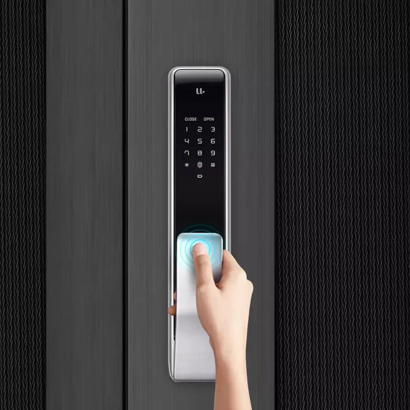 Xiaomi Mijia Uodi двухтактный умный дверной замок отпечаток пальца Passpord Bluetooth разблокировка приложение wifi управление Интеллектуальная связь
