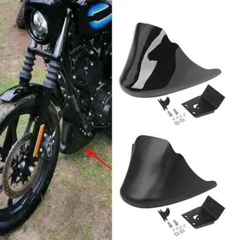 

Glossy Black Front Spoiler Chin Fairing Lower Cover For Harley Sportster Iron XL 883 XL1200