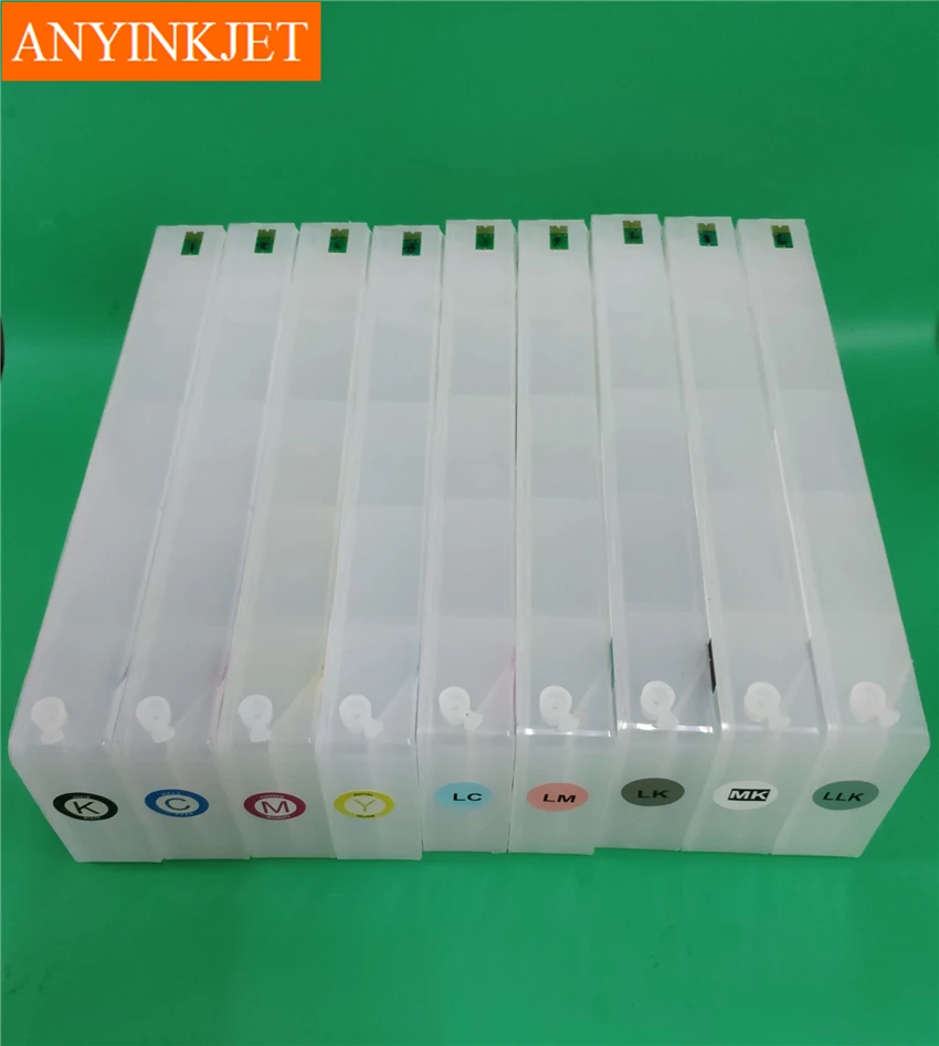 

Пустой картридж с одноразовым чипом для принтера Epson P6000, P7000, P8000, P9000, 9 цветов/набор