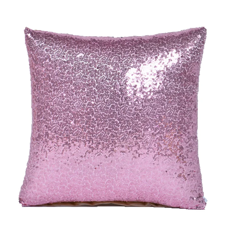 Блестящие Блестки декоративные подушки шикарный бросок наволочки для диванной подушки сиденье для кафе для дома Декор диван гостиная наволочка 40x40 см - Цвет: Pink