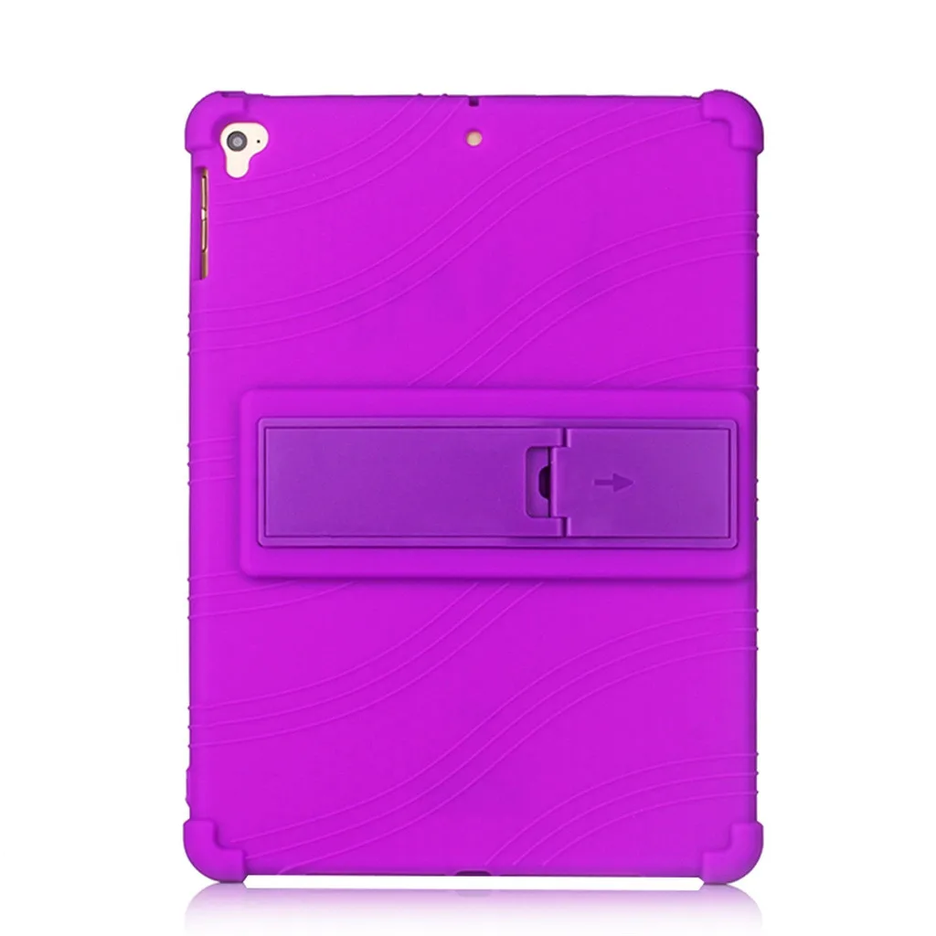 Фиолетовый Лучшие продажи продуктов чехол для нового iPad 7-го поколения 10,2 дюймов силиконовый чехол для планшета для Носимых устройств - Цвет: Фиолетовый