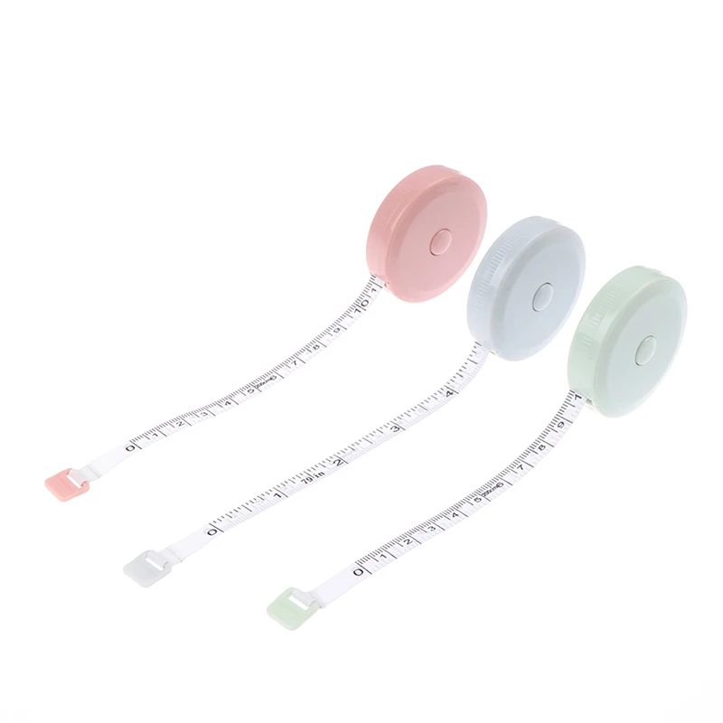 Color : Dark Grey PENGHU FDBB 150cm Tape Measures Portable Retractable Ruler Children Height Ruler Centimeter Inch Roll Tape 