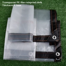 Films en plastique très pratique, bâche transparente imperméable à la pluie, pour jardin, balcon, serre, plantes vertes, garde au chaud, PE 0,1mm