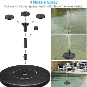

for Swimming Pool Floating Solar Automatic fountain Mini Garden Water Fountain Water Pump Garden Decoration Solar Panel Powered