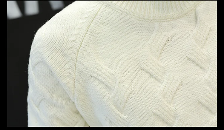 Black White Thick Sweater Long Leeve for Men Solid Loose Fashion Sweater Knitted Japan Style Mens Designer Sweater