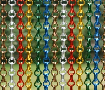

any color metallic hanging fly curtains mesh