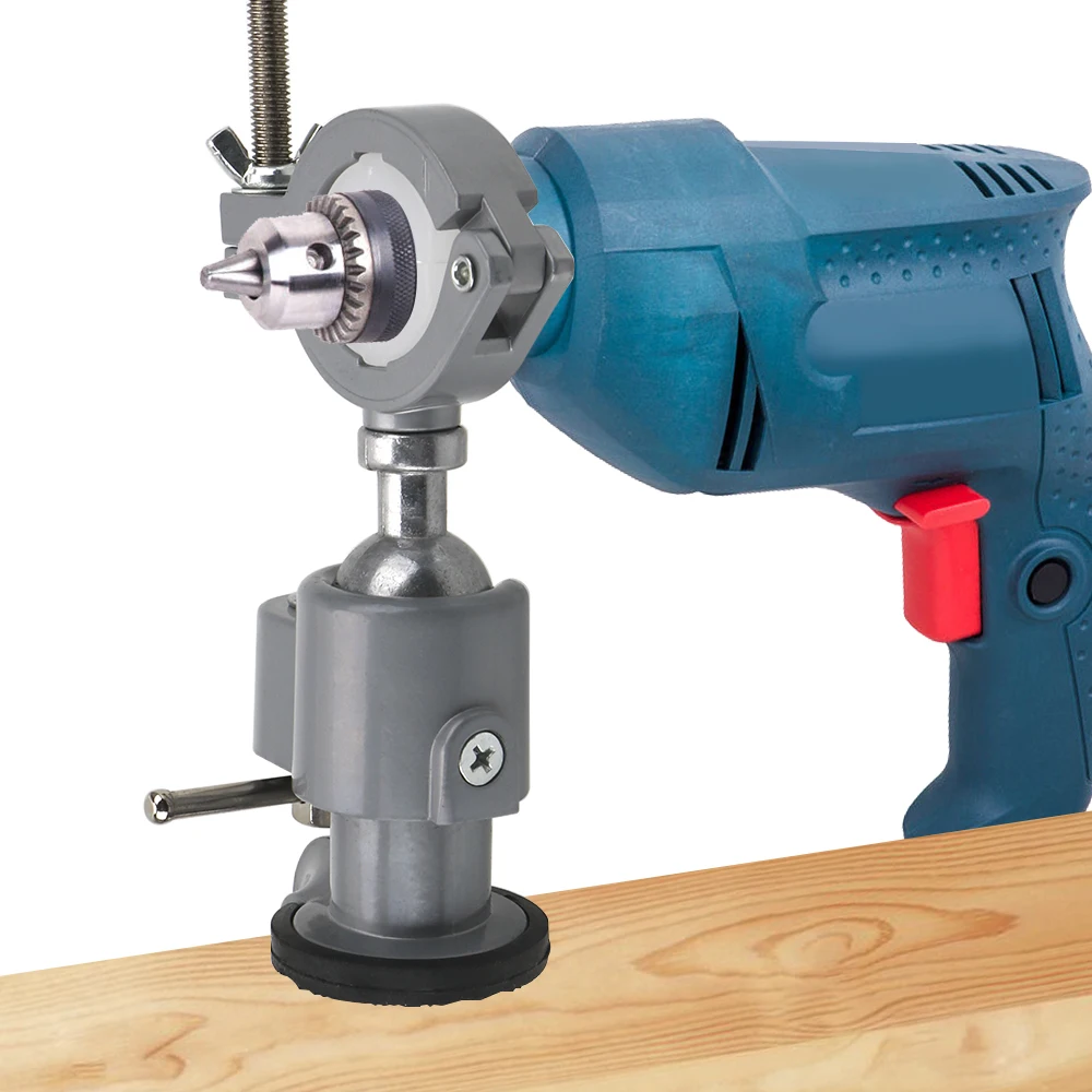 Supporto Per Trapano Elettrico Da Banco - Morsa Universale - Per Forature Precise Fai-Da-Te - Foto 10