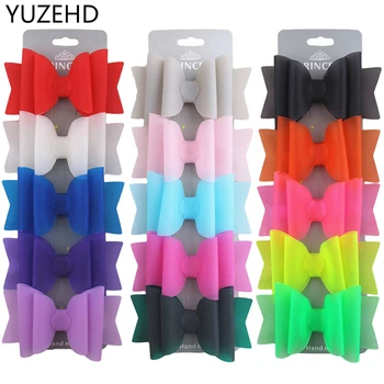 

5pcs/lot Transparent PVC Waterproof Hair Bows With Clip Candy Color Handmade Hairgrips Hair Pin for Girls Kids Hair Accessories