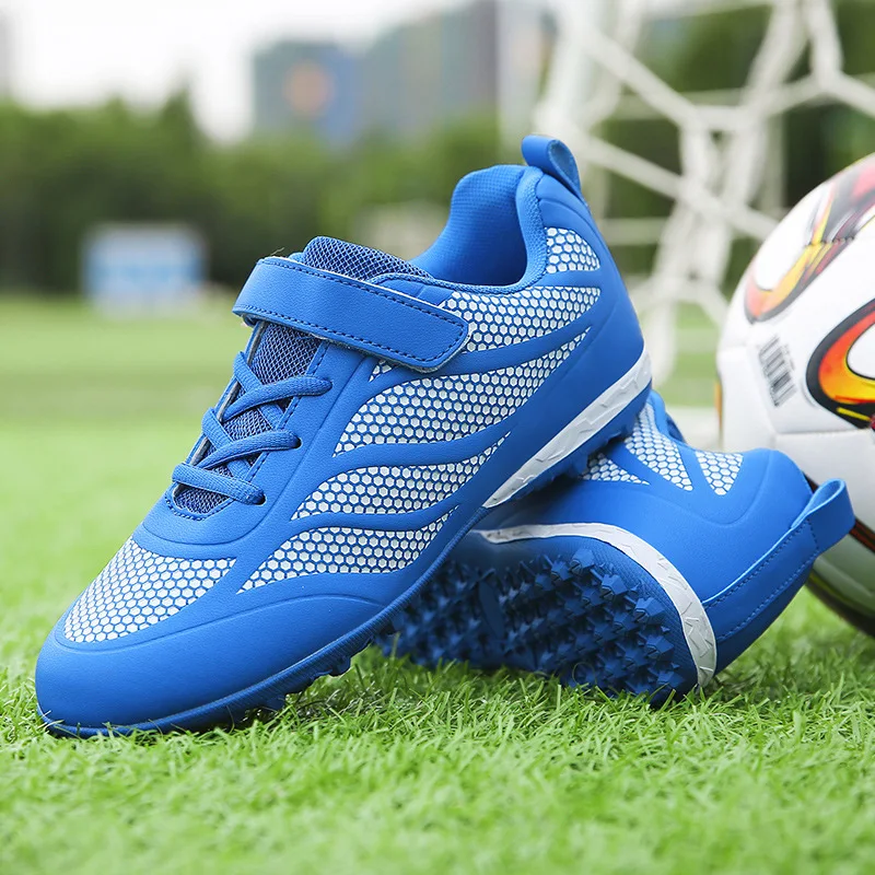 

Magic button Football Shoes Pink children's broken nails school training shoes