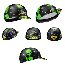 

Alien Black Hot Style Outdoor Race Bike Cycling Hat Men's and Women's Retro Quick-drying Thin Style Hat Summer Quick-drying