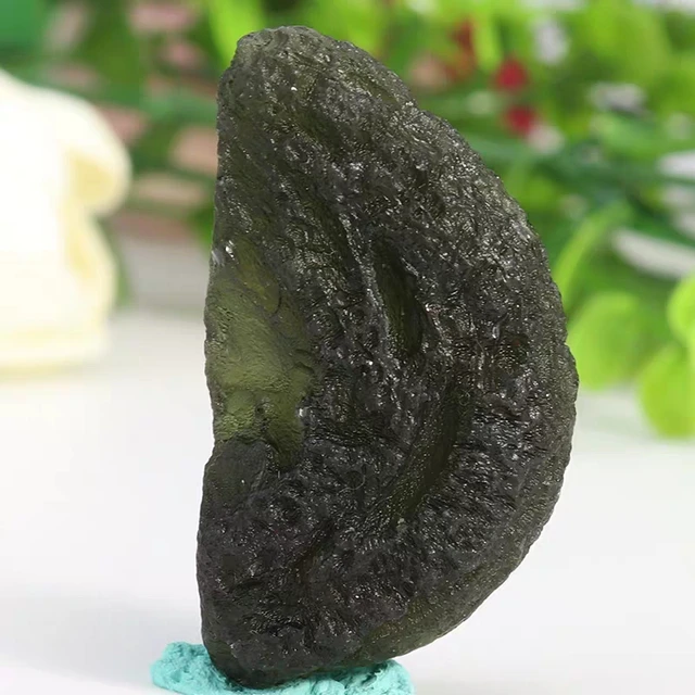 Hot A++ Natural Moldavite Green Aerolites Crystal Stone Energy Apotropaic4g-6g/ Lot+ Free Rope Unique Necklace - Pendants -