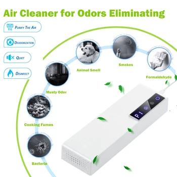 

Air Cleaning Portable Air Purifier O3 Generator Odor Remove Fresh for Bathroom Kitchen Home