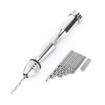 

Multi Function Screwdriver Silver Metal Household Appliances Hand Operated Tools Repair Tool DIY Metal Hand Twist Hand Drill