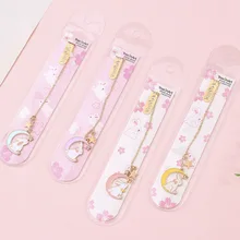 1 шт. Милая Подвеска из металлической цепочки маркер Закладка страницы студента канцелярский школьный офисный поставка Детский подарок