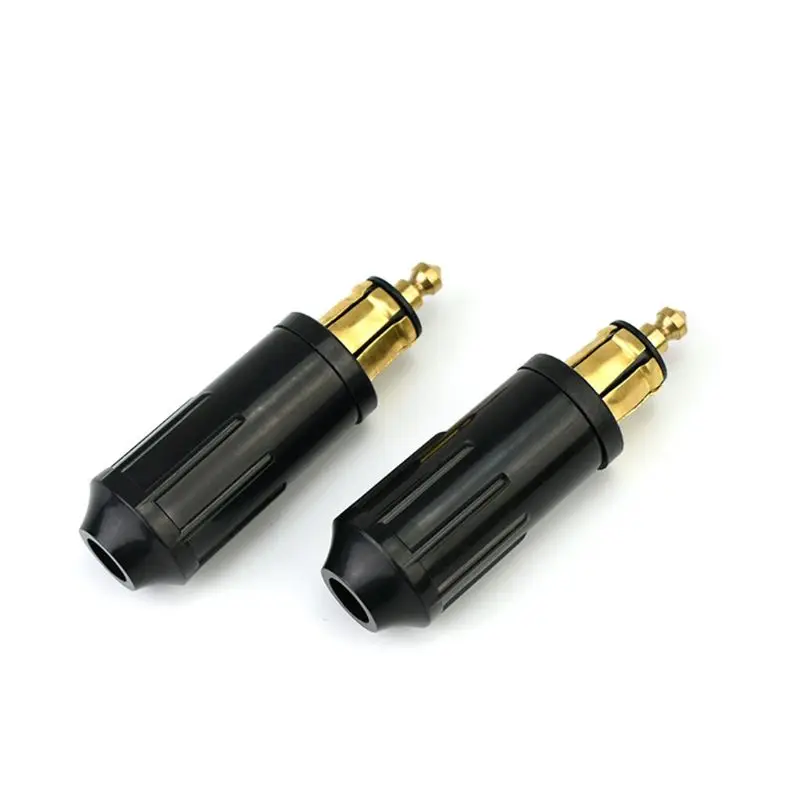 12V EU Plug For Motorcycle DIN Cigarette Lighter Power Socket Plug Adapter X7JF
