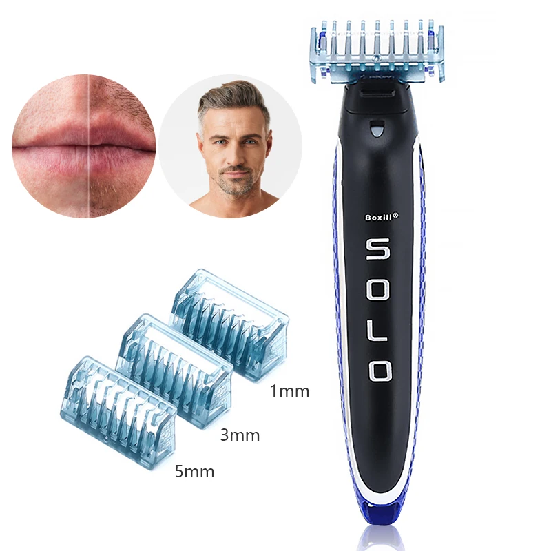 

Electric Hair Remover Beard Shaver Cleaning Machine Safety Razor Man Private Manual Electric Shaver Replaceable WholeBody Shaver