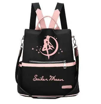 

Anime Sailor Moon Printing Casual Backpack School Bags Sweet Girls Tsukino Usagi Cosplay Travel Bag Oxford Knapsack Fashion