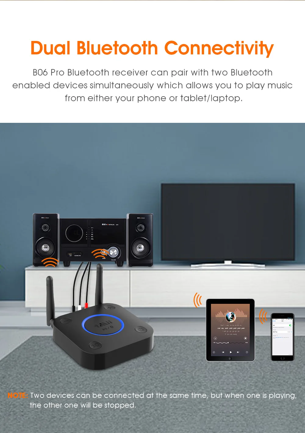 1mii b06 pro bluetooth 5.0 receptor de