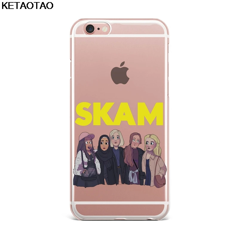Небесно-голубой KETAOTAO норвежский ТВ стыд телефон чехол s для iPhone 4S 5C 5S 6 6S 7 8 Plus XR XS Max чехол кристально чистый мягкий TPU чехол s - Цвет: Небесно-голубой