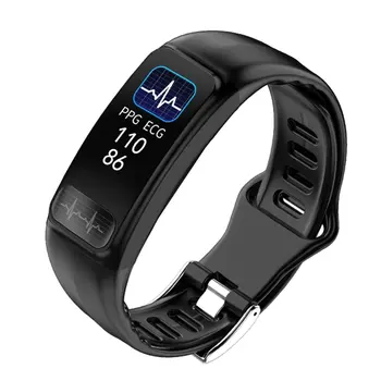 

P12 Smart Sports Bracelet Ecg Heart Rate Monitoring Intelligent Information Remind Ip67 Waterproof Smart Watch
